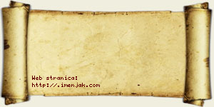 Alimpije Slepčević vizit kartica